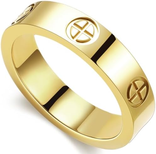 Homxi Men Ring, Gold Ring Rhombus Seal Ring Made Of Stainless